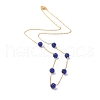 Polymer Clay Rhinestone Beads Necklace BJEW-B078-05G-2