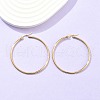 Ion Plating(IP) 304 Stainless Steel Hoop Earrings EJEW-N0016-11G-H-4