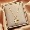 Alloy Crystal Rhinestone Pendant Necklaces for Women WGDF473-21-1