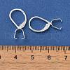 Ion Plating(IP)  304 Stainless Steel Leverback Earring Findings STAS-U025-01S-01-3