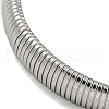 Non-Tarnish 304 Stainless Steel Spring Bangles for Women Men BJEW-U003-02B-P-3
