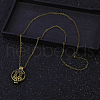 Fashionable Alloy Hollow Diffuser Locket Pendant Necklaces with Black Velvet Aromatherapy Pads Inside DJ7340-2