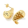 Rack Plated Teardrop Hammered Brass Stud Earrings for Women EJEW-Z048-15A-G-2