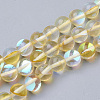 Synthetic Moonstone Beads Strands G-S283-10mm-14A-1