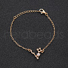 12 Constellations Alloy Rhinestone Link Bracelets WG43B2B-07-1