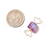 4Pcs 4 Colors Electroplated Natural Quartz Pendants PALLOY-TA00224-01-2