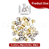 SUPERFINDINGS 40Pcs 2 Colors Iron Pendants IFIN-FH0001-84-2