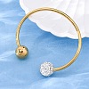 304 Stainless Steel Cuff Bangles BJEW-A036-05G-3