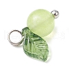 Natural Dyed Malaysia Jade Fruit Charms PALLOY-JF02431-02-4