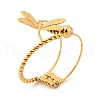 304 Stainless Steel Hinged Bangles for Women BJEW-Z109-01G-02-2