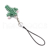 Cactus Glass Seed Beaded Mobile Straps HJEW-MZ00223-4