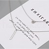 925 Sterling Silver Layer Necklaces NJEW-BB47988-5