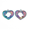 Ion Plating(IP) 304 Stainless Steel Pendants STAS-B031-02R-1