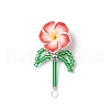 Seed Glass & Polymer Clay Pendants PALLOY-MZ00676-3