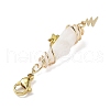 Wire Wrapped Nuggets Electroplated Natural Quartz Crystal Pendant Decorations HJEW-JM03127-01-4