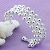 Brass Round Beaded Cuff Bangles for Women FS-WG6E9A6-01-4