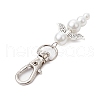 Angel Glass Pearl Pendant Decoration HJEW-JM02761-03-4