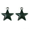 201 Stainless Steel Enamel Charms STAS-N088-14D-1