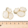 Natural Quartz Crystal Links connectors G-E526-28K-3