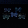 UV Plating Luminous Transparent Acrylic Beads OACR-P010-07C-4