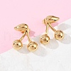 304 Stainless Steel Stud Earrings EJEW-S265-03G-C-3