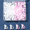 40Pcs 2 Colors Plastic Clip-on Earring Findings KY-FS0001-23-7