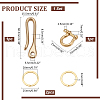   Brass D-Ring Anchor Shackle Clasps KK-PH0001-98-2