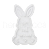 Easter Theme Rabbit with Word Pattern DIY Silicone Table Lamp Molds SIMO-G008-02B-2