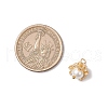 20Pcs Cylinder Seed Beaded Flower Pendants PALLOY-MZ00704-4