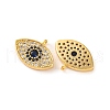 Brass Micro Pave Cubic Zirconia Pendants KK-U017-08F-G-2