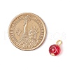 Transparent Drawbench Glass Charms PALLOY-JF03322-2