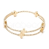 2Pcs Brass Tube Bangles for Women BJEW-JB11904-3