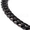 Ion Plating(IP) 304 Stainless Steel Curb Chains Necklace for Men Women NJEW-B083-03B-3