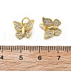 Brass Micro Pave Cubic Zirconia Pendants KK-C092-22D-G-3