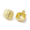 Brass Stud Earrings EJEW-M244-02G-1