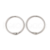 Non-Tarnish 304 Stainless Steel Loose Leaf Book Binder Hinged Rings STAS-S127-02P-04-1