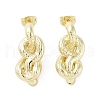 Rack Plating Brass Stud Earring EJEW-C081-27G-1