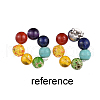 Shell Pearl Ball Stud Earring Findings X-EJEW-JE02370-4