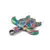 Ion Plating(IP) 304 Stainless Steel Pendants STAS-E169-09M-3