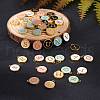 Golden Plated Alloy Enamel Charms ENAM-SZ0001-02G-4