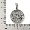 316 Surgical Stainless Steel Pendants STAS-E212-74AS-3