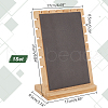 Wooden Slant Back Necklace Organizer Display Stands with Velvet Mat AJEW-WH0471-130A-2
