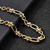 304 Stainless Steel Oval & Infinity Link Chain Bracelets for Women BJEW-K226-14A-G-3
