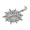 Non-Tarnish 304 Stainless Steel Pendants STAS-L279-033P-2