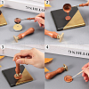 CRASPIRE Raw(Unplated) Wax Seal Brass Blank Stamp AJEW-CP0007-44A-6