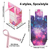 Magibeads 20Pcs 4 Colors Creative Portable Foldable Paper Box CON-MB0001-09-3