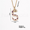 Trendy Snake Pendant Necklace MU5587-5-1