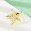 Ocean Theme Brass Cuff Rings RJEW-C135-01G-14-3