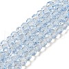 Transparent Baking Paint Glass Beads Strands X1-DGLA-A034-T6mm-D13-1
