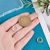   2Pcs 2 Colors 925 Sterling Silver Spring Gate Rings FIND-PH0022-62-3